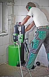 Применение станины для алмазного бурения Eibenstock BST 352 V